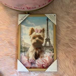🩷Design district Yorkie framed art